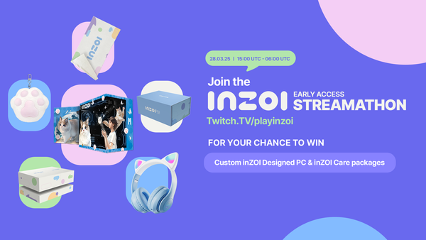 InZOI Streamathon: March 28 Line-Up & Giveaways!